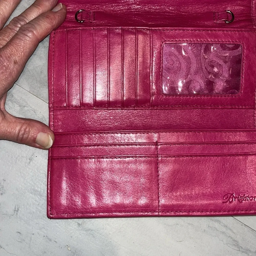 Brighton   Wallet  trifold   Dark, pink   light fuchsia  10 card slots ID holder